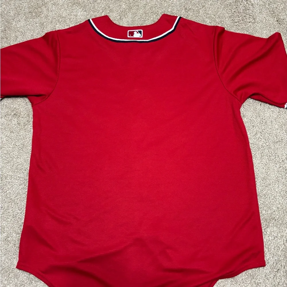 Nike Red Washington Nationals Baseball Jersey - Picture 3 of 3
